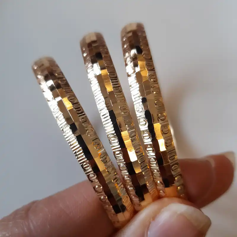 النگو زنانه مدل ترنج کد 01 بسته 3 عددی