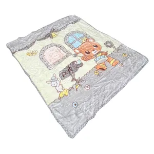 پتو کودک و نوزاد مدل خرس خوشحال سایز 120x100 سانتی متر
