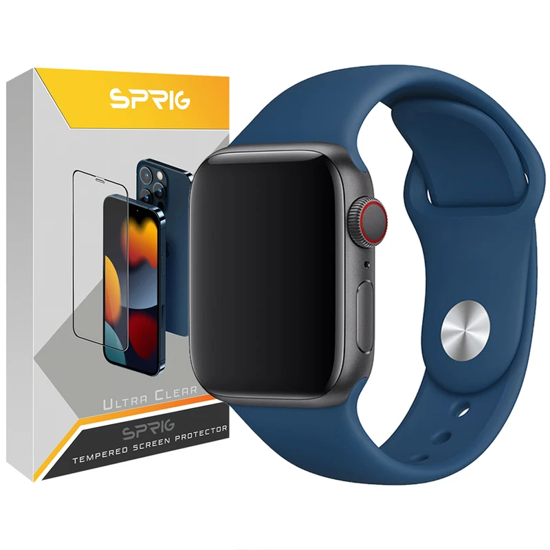 بند اسپریگ مدل Silicon مناسب برای اپل واچ 45 میلی متر