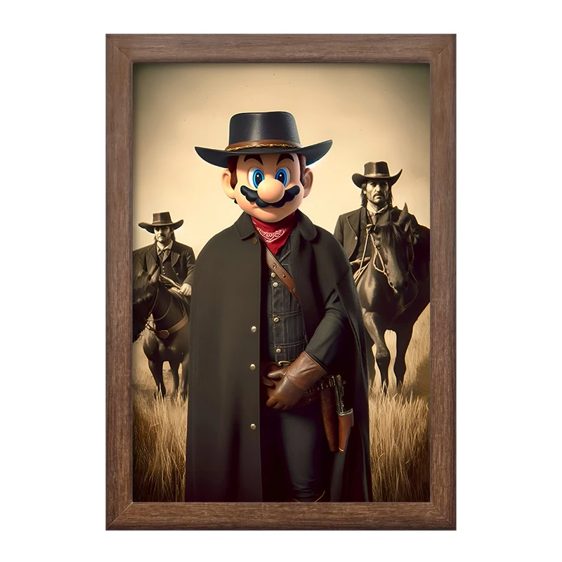 تابلو خندالو طرح سوپر ماریو (Super Mario) کد F10568