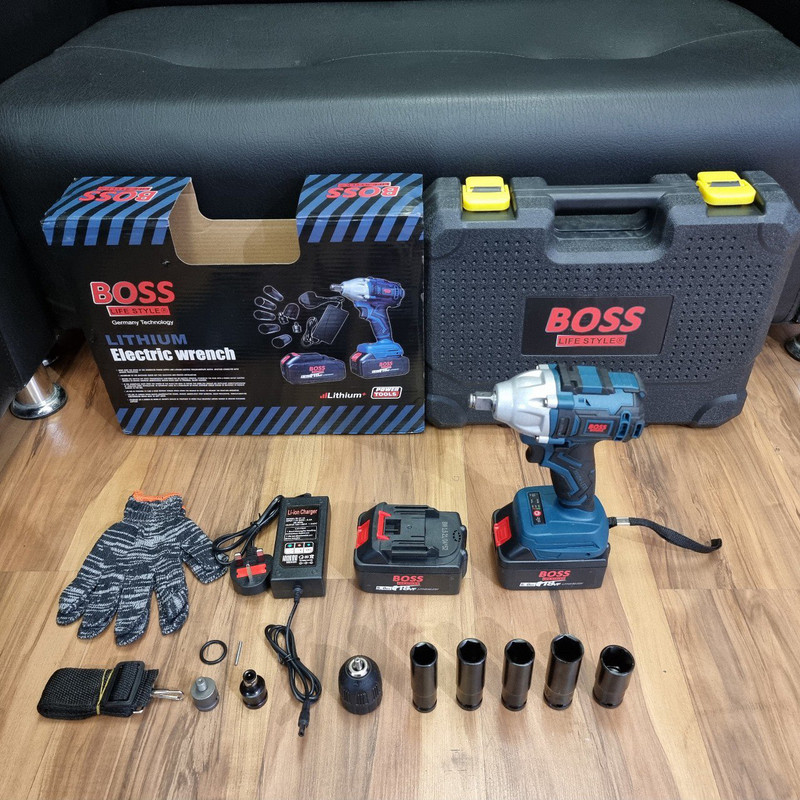 مجموعه 12 عددی آچار بکس شارژی باس مدل BOSS