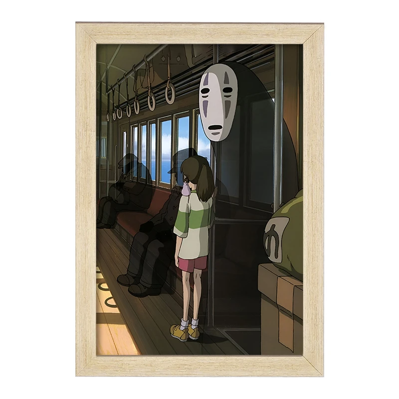تابلو خندالو مدل انیمه شهر اشباح (Spirited Away) کد F3477