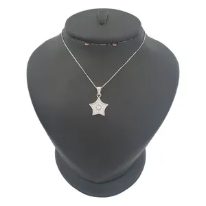 گردنبند نقره زنانه ترمه ۱ مدل ستاره کد smed 1087