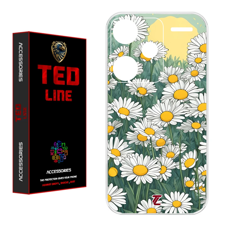 کاور تدلاین طرح گل بابونه کد 1141 مناسب برای گوشی موبایل شیائومی Redmi Note 13 Pro Plus
