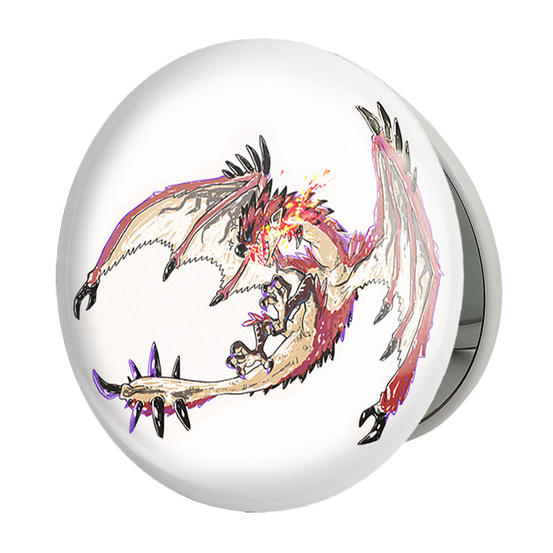 آینه جیبی خندالو طرح بازی شکارچی هیولا (Monster Hunter) مدل تاشو کد 33269