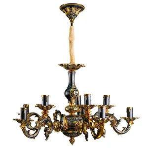 لوستر 10 شعله چشمه نور کد S3700/5-GBK