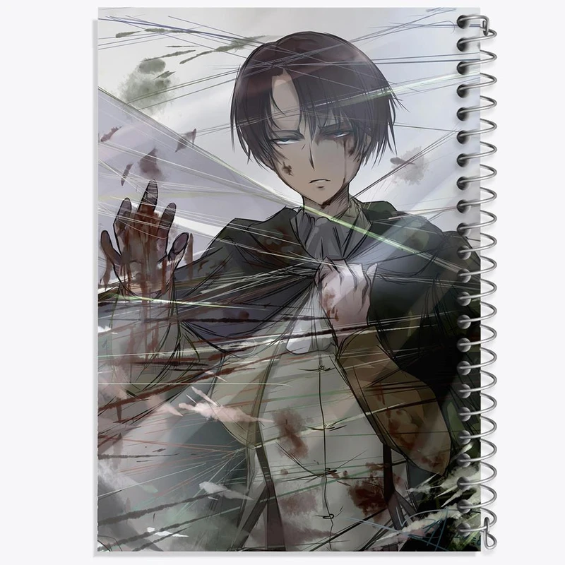دفتر لیست خرید 50 برگ خندالو طرح لیوای انیمه اتک آن تایتان Attack on Titan کد 18619