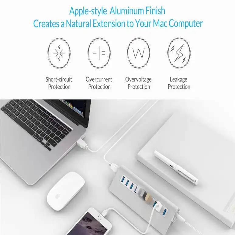 هاب 10 پورت USB 3.0 مدل yh10