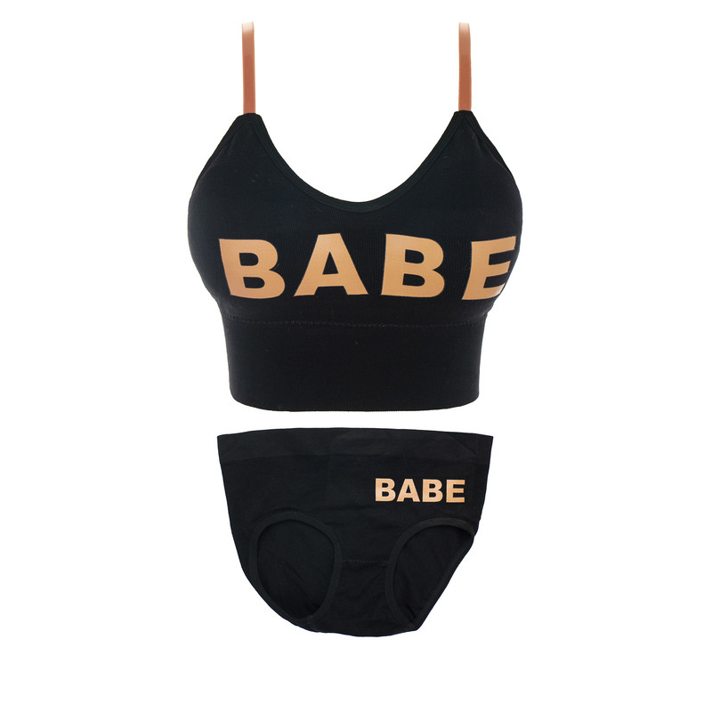 ست شورت و نیم تنه زنانه مدل BABE مدل AVN_S132
