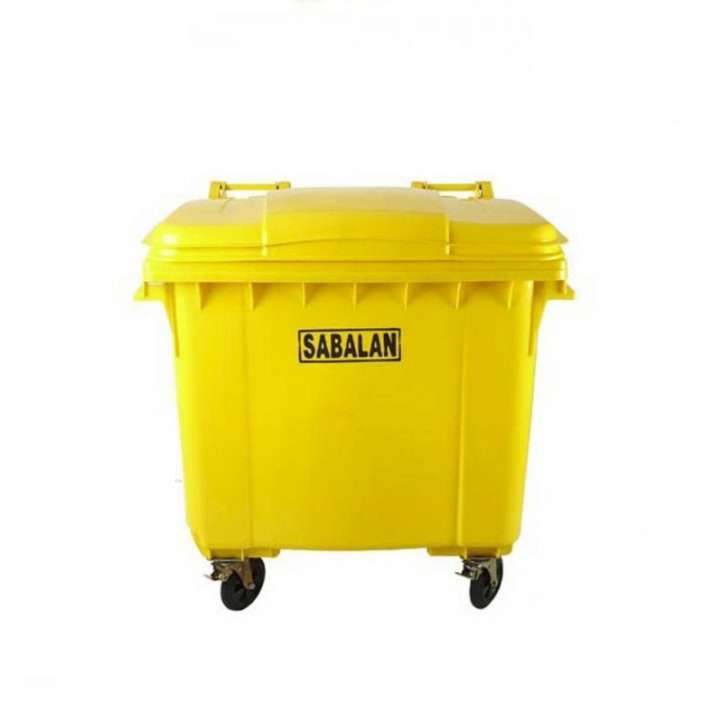 سطل زباله سبلان مدل چرخ دار کد 660
