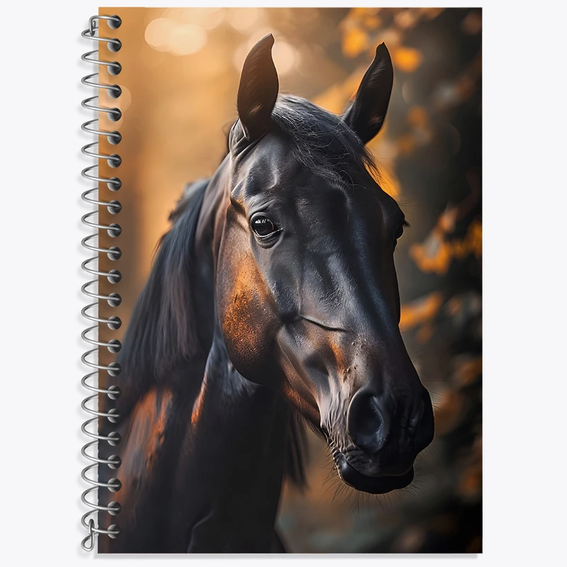 دفتر زبان 50 برگ خندالو مدل دو خط طرح اسب کد N4612