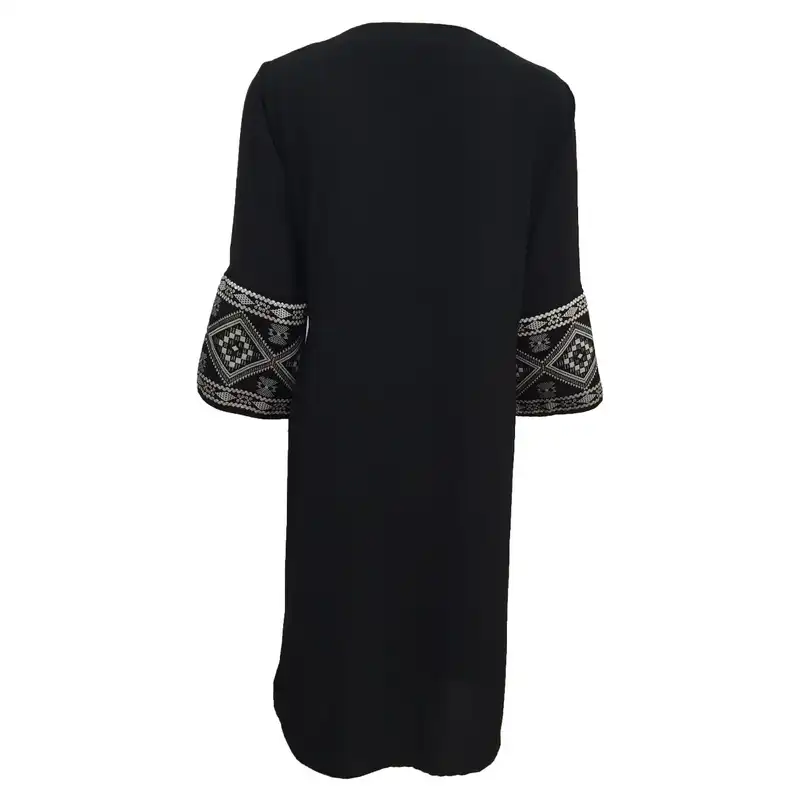 مانتو زنانه مدل نخی ابر و بادی نپالی کد tm-2706 رنگ مشکی