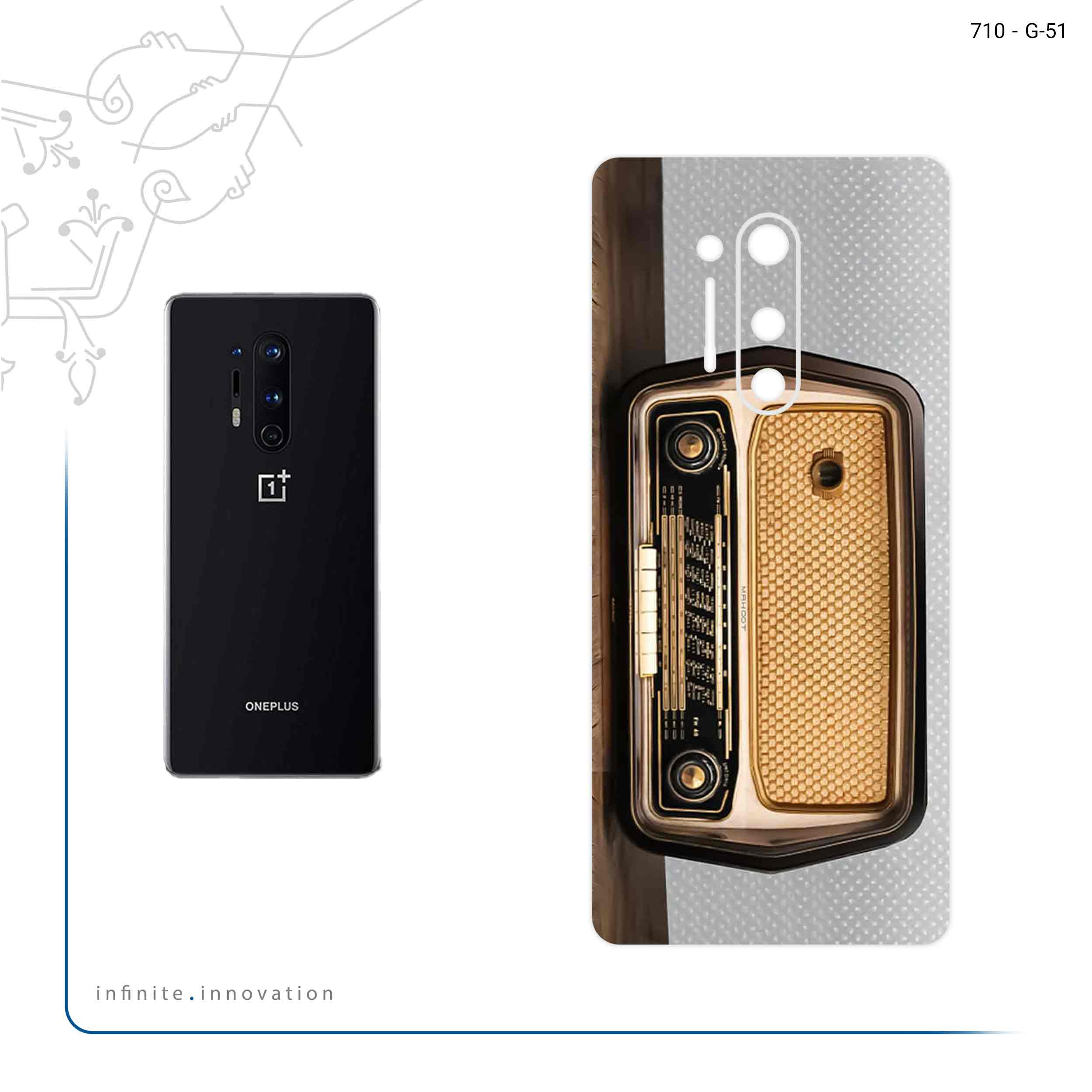 برچسب پوششی ماهوت مدل Radio Nostalgia مناسب برای گوشی موبایل وان پلاس 8 Pro