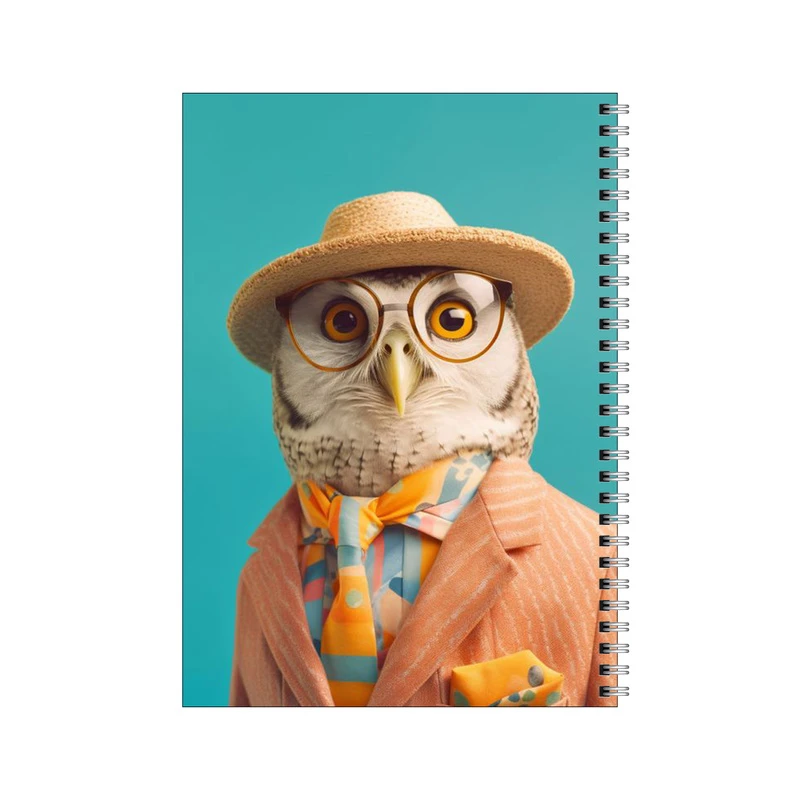 دفتر مشق 100 برگ بامبیلیپ طرح جغد متشخص کد 5143014