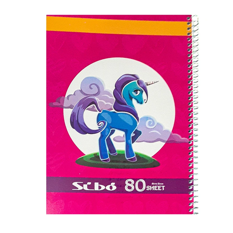 دفتر مشق 80 برگ سیبو طرح پونی و ماه کد S1-89