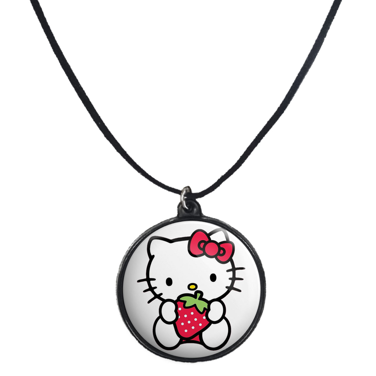 گردنبند پرمانه طرح کیتی کد pmb.22490 مدل دو طرفه