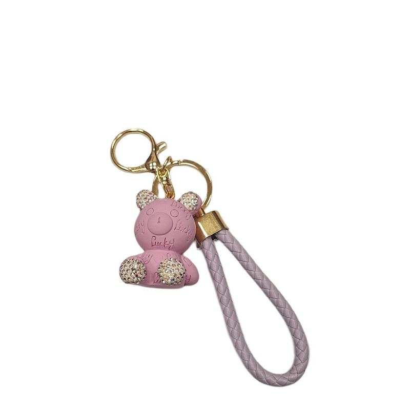 جاکلیدی زنانه مدل خرس نگین دار