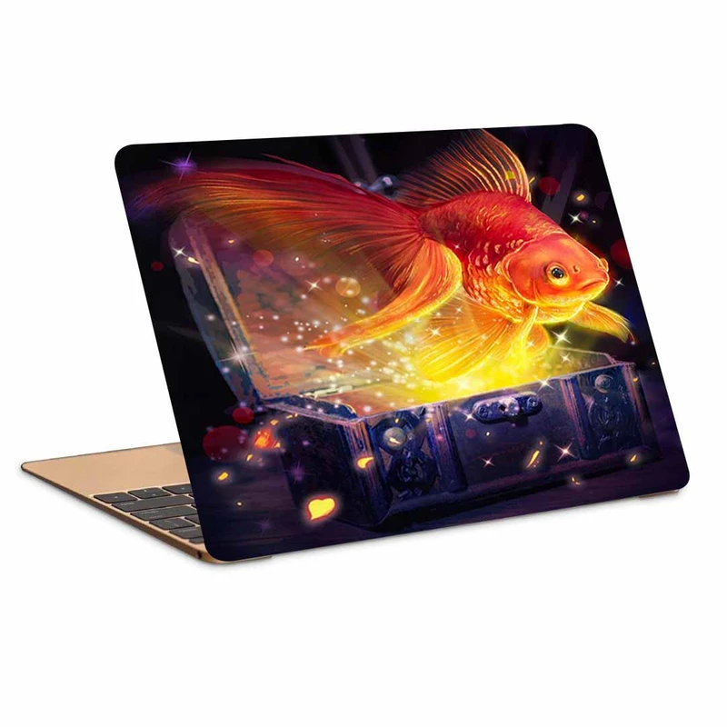 استیکر لپ تاپ طرح  ماهی قرمز کد p-1221 مناسب برای لپ تاپ 15.6 اینچ