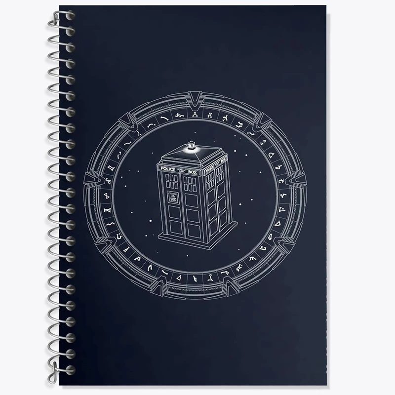 دفتر زبان 50 برگ خندالو مدل سه خط طرح سریال داکتر هو Doctor Who کد 29756