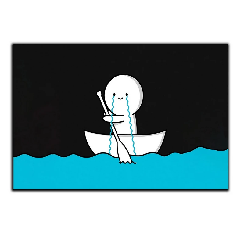 تابلو شاسی بکلیت طرح کمیک قایق و دریا مدل SH-S5089