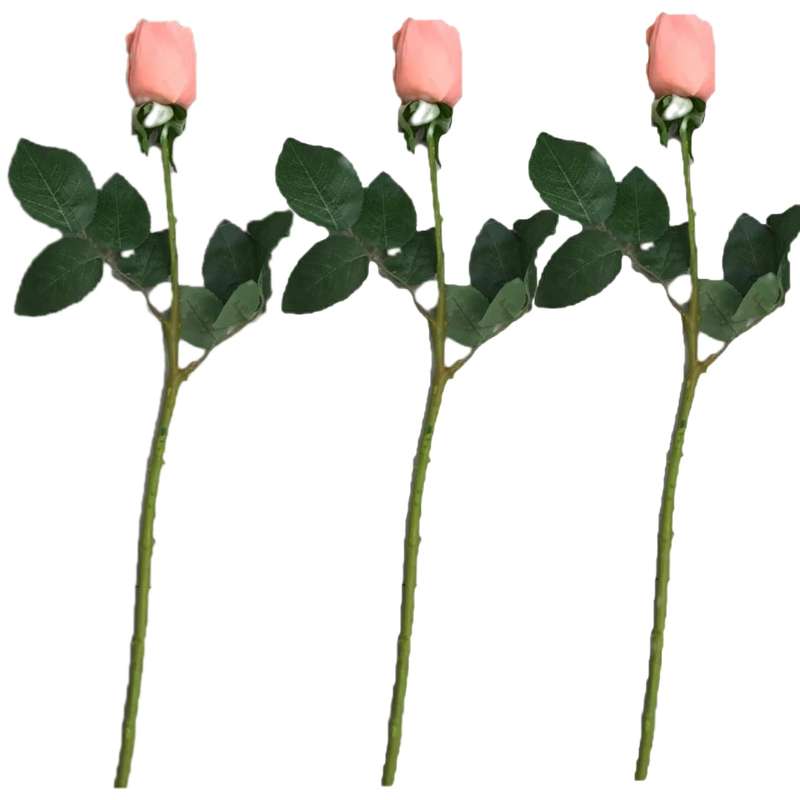 گل مصنوعی مدل رز 6068  مجموعه 3عددی
