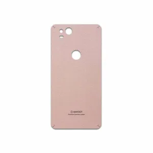 MAHOOT Rose Gold Leather Cover Sticker for Google Pixel 2