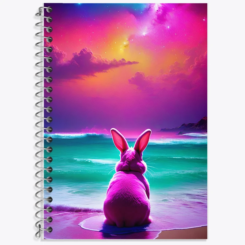 دفتر نت موسیقی 50 برگ خندالو طرح خرگوش کد F6114