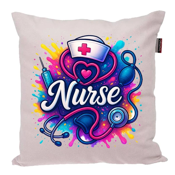 کوسن پاد آفرین مدل پرستاری روز پرستار کادر درمان بیمارستان کد PK301636 سایز 30*30 سانتی متر