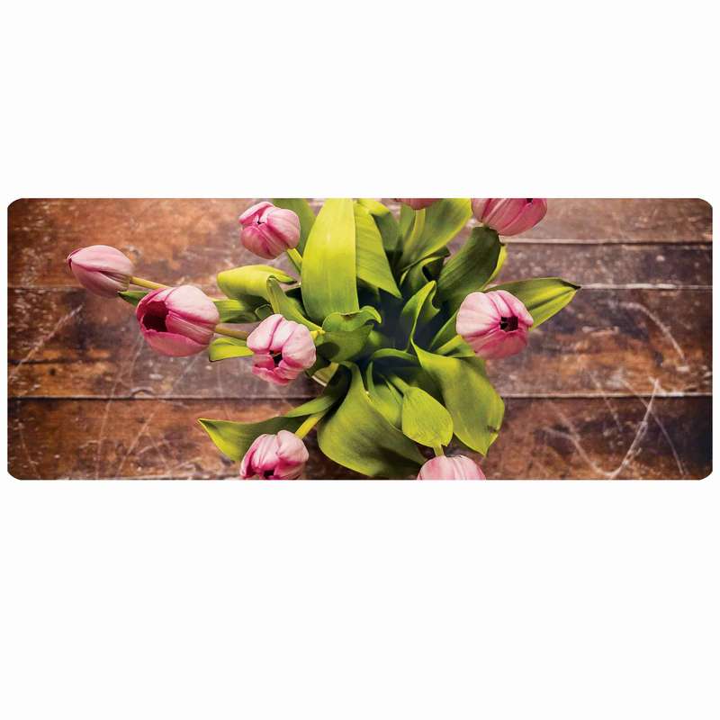 پادری طرح عریض کد 517L6 آشپزخانه گل سایز 46x109 سانتی متر