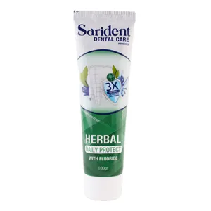 خمیردندان گیاهی ساریدنت مدل ۰۱ وزن ۱۰۰ میلی لیتر
