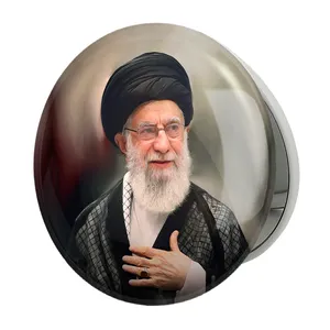 آینه جیبی خندالو طرح تصویر رهبر مدل تاشو کد 12623 