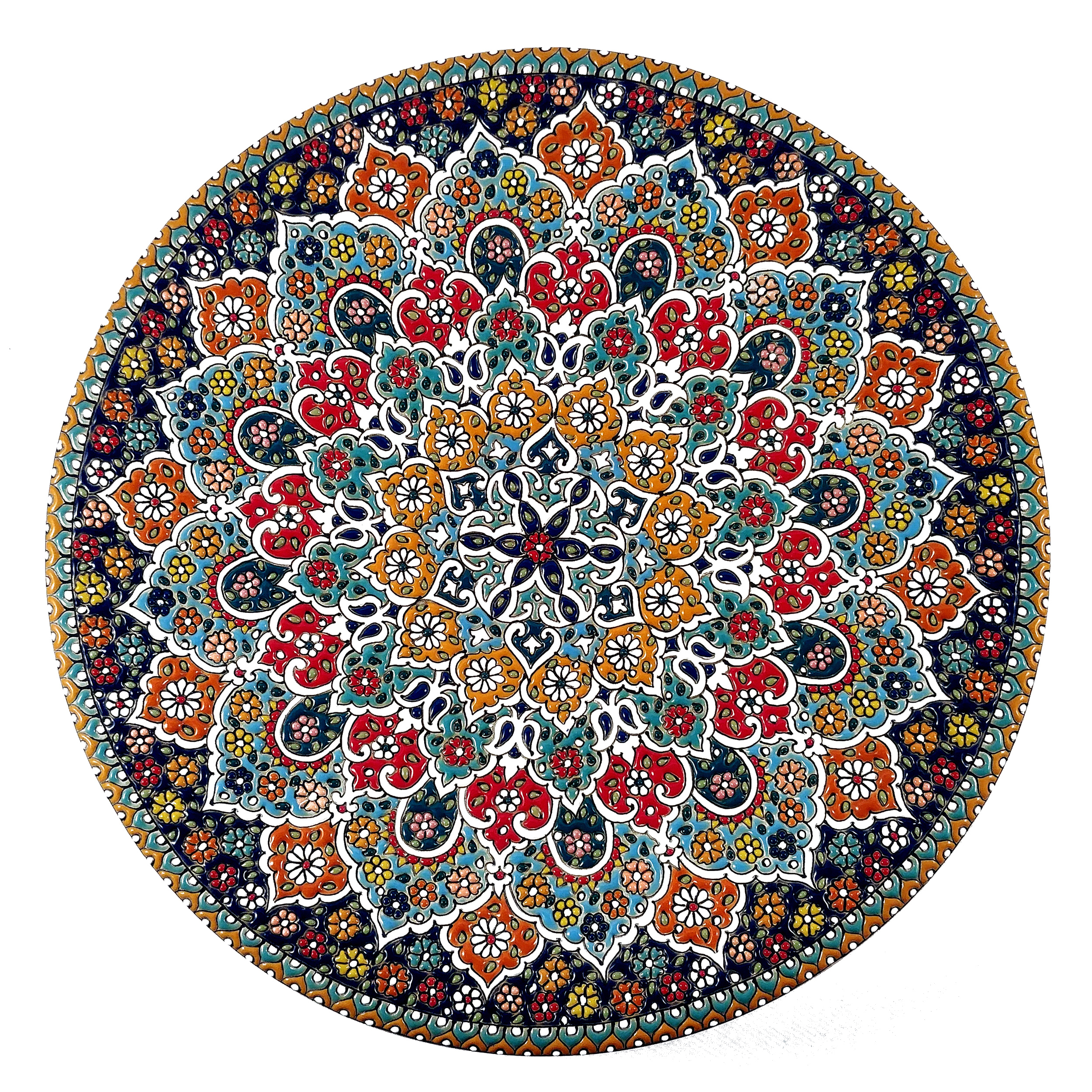 بشقاب میناکاری کد s03