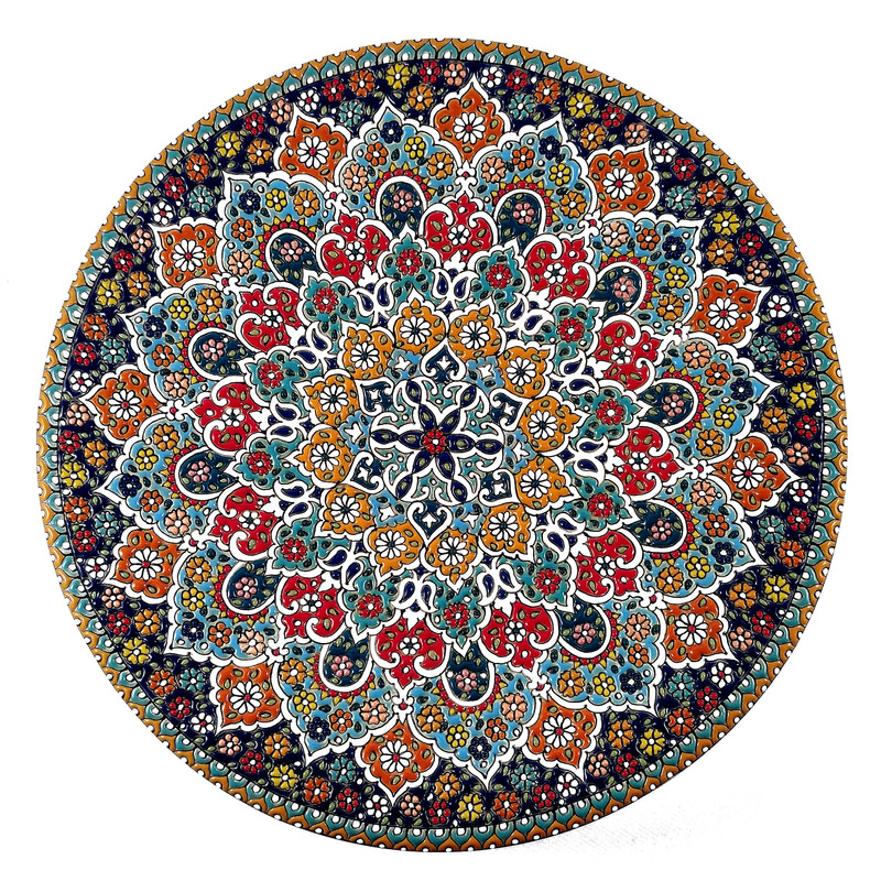 بشقاب میناکاری کد s03