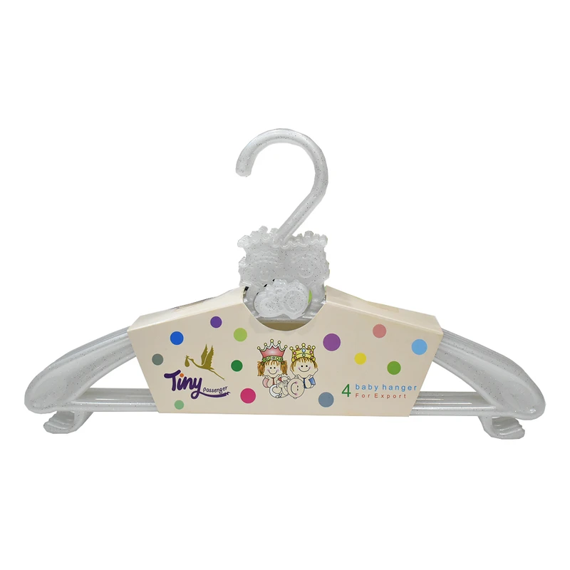 چوب لباسی نوزاد تاینی مدل z100 بسته 4 عددی