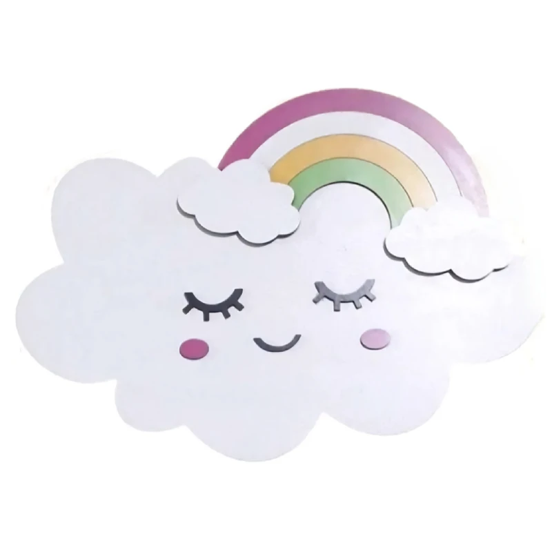 چراغ خواب اتاق کودک اِلیکسار مدل ابر و رنگین کمان کد L8 