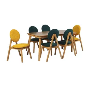 میز و صندلی ناهارخوری شش نفره گالری والریان مدل M-CH-1306