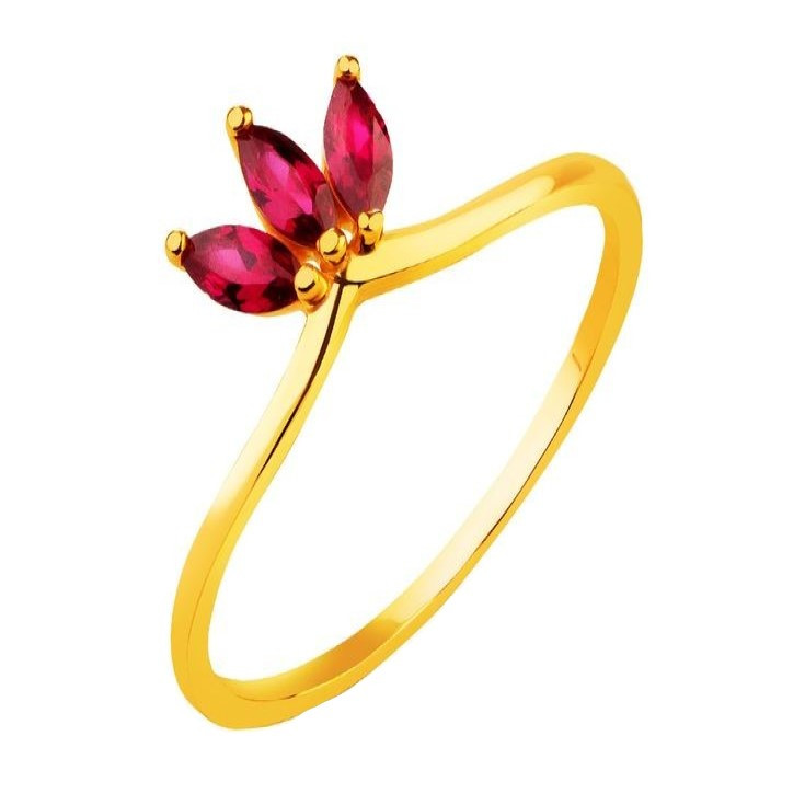 انگشتر طلا 18 عیار زنانه قیراط مدل مارکیز کد GH2638