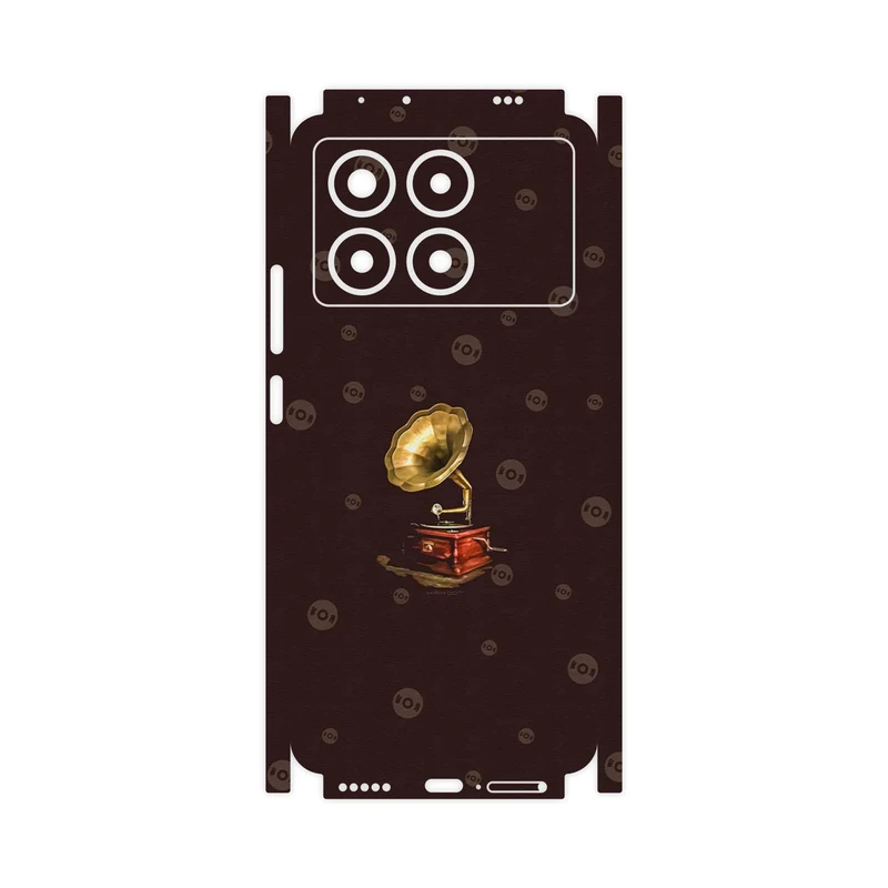 برچسب پوششی ماهوت مدل Gramophone Nostalgia-FullSkin مناسب برای گوشی موبایل شیائومی Poco X6 Pro