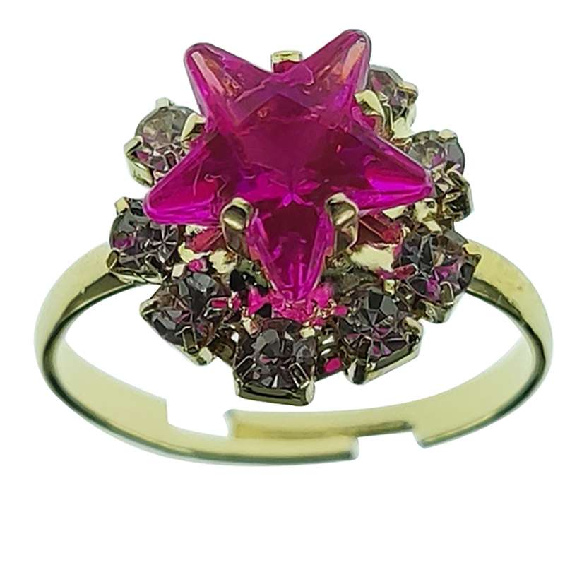 انگشتر دخترانه سلین کالا مدل کوارتز طرح ستاره کد 3