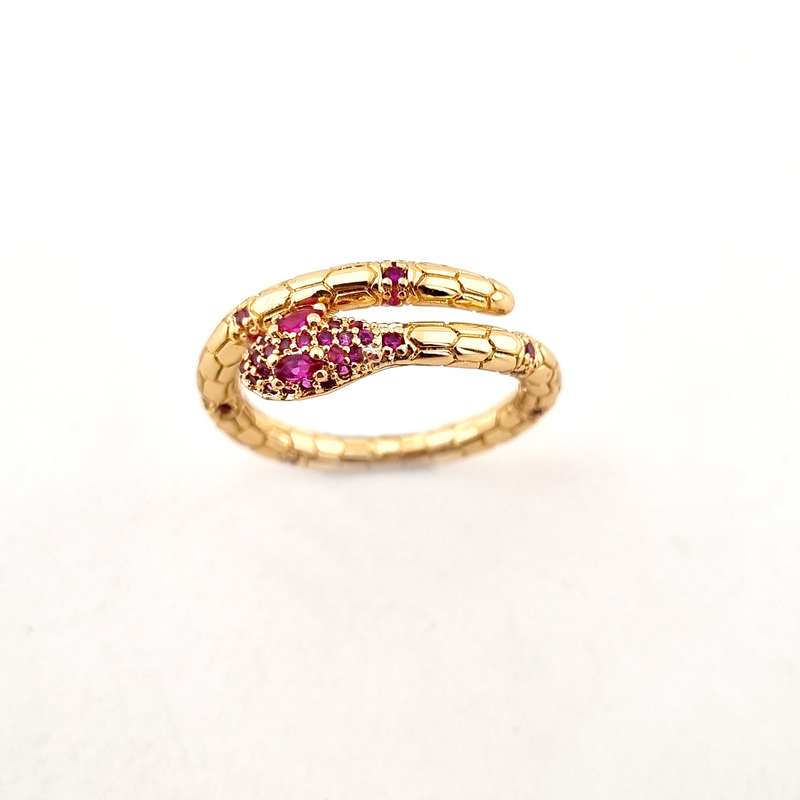 انگشتر زنانه مدل مار کد MZ1231