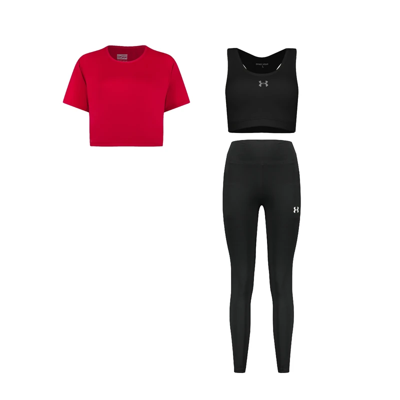 ست سه تکه لباس ورزشی زنانه مدل 4104-56-1801