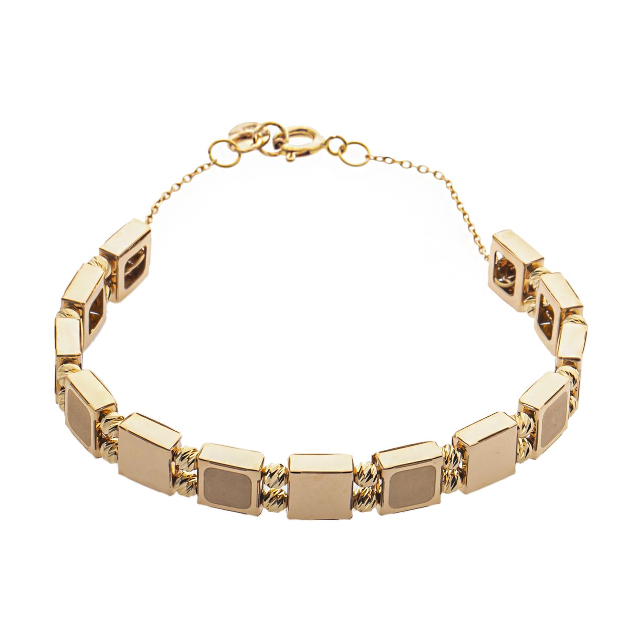 دستبند طلا 18 عیار زنانه گالری یارطلا  مدل TIFANI کد DA12