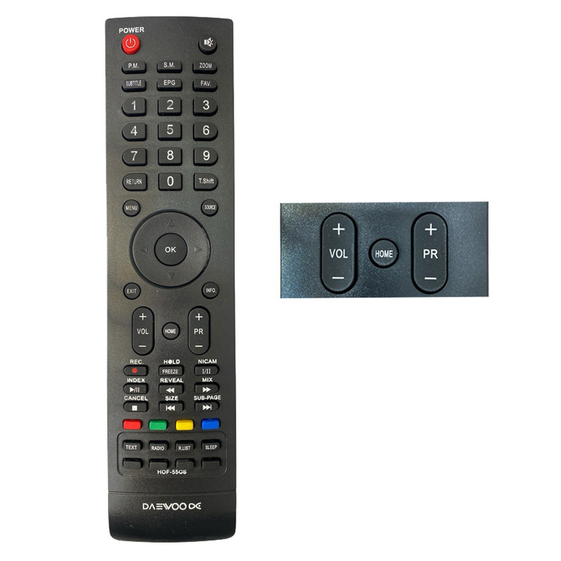 ریموت کنترل تلویزیون دوو مدل HOME