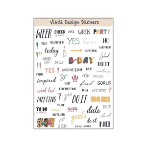 برچسب ویکدی مدل برنامه ریزی بولت ژورنال طرح چند رنگ پلنگی