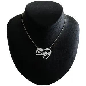 گردنبند نقره زنانه مدل صبا کد G-263