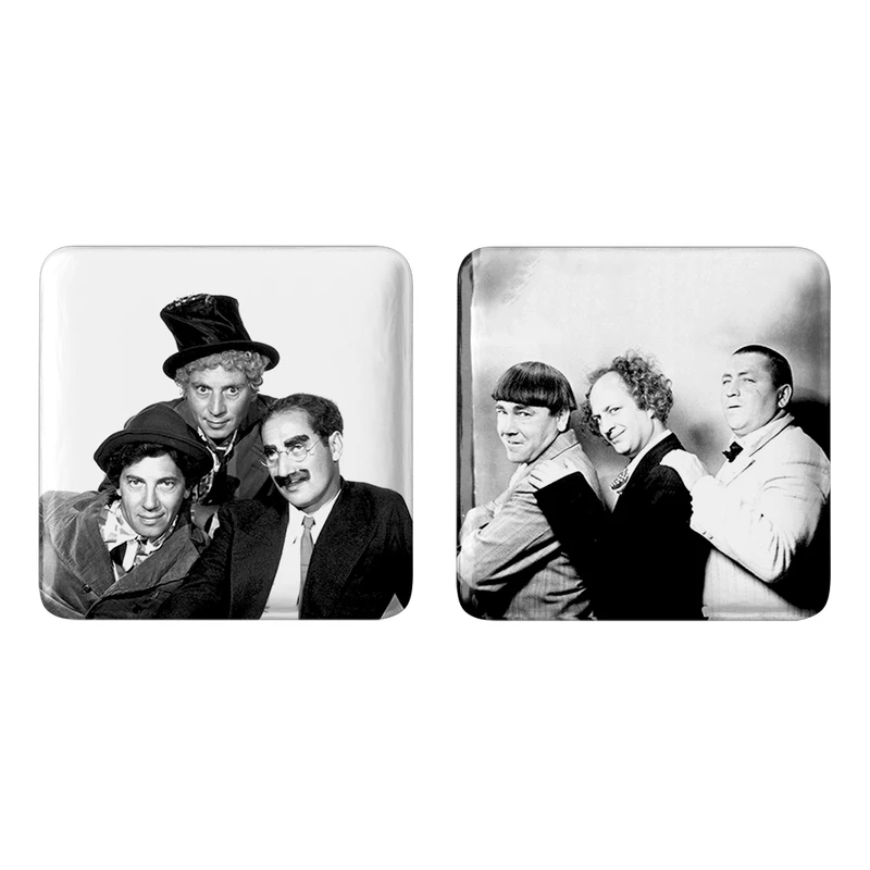 مگنت خندالو طرح برادران مارکس و سه کله پوک کد 1005210055 مجموعه 2 عددی