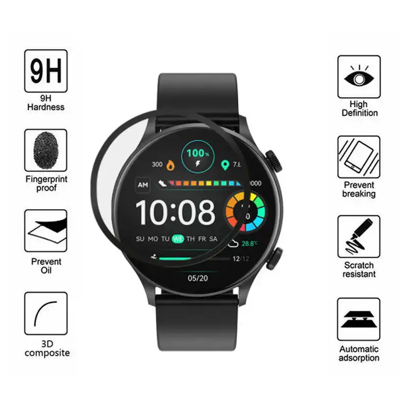 محافظ صفحه نمایش راینو مدل R-PMMA مناسب برای ساعت هوشمند هایلو Solar Plus بسته 2 عددی