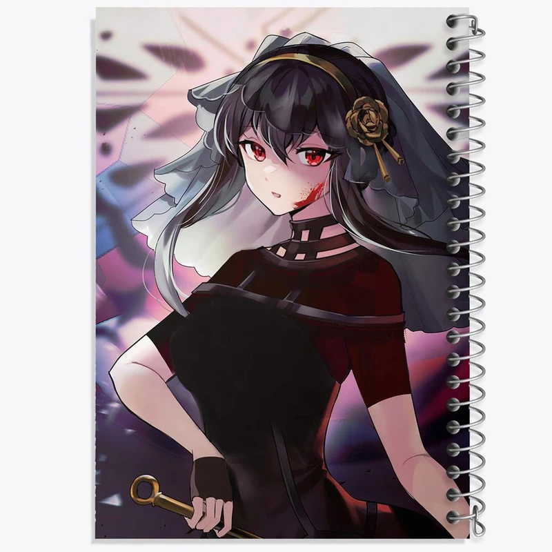 دفتر شطرنجی 50 برگ خندالو طرح یور فورجر انیمه اسپای ایکس فمیلی Spy x Family کد 17691