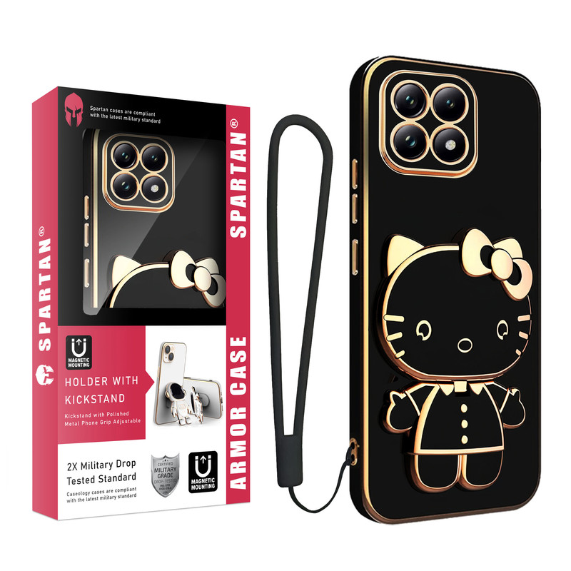 کاور اسپارتان مدل Kitty Strap مناسب برای گوشی موبایل شیائومی 14T Pro به همراه بندآویز