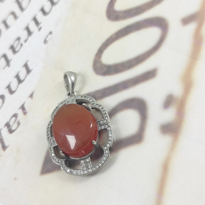 آویز گردنبند نقره زنانه سلین کالا مدل عقیق کد D-9 آویز گردنبند نقره زنانه سلین کالا مدل عقیق کد D-9